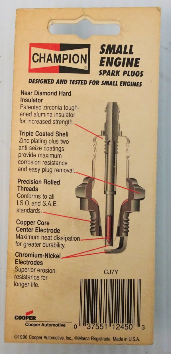 Champion CJ7Y 853 Spark Plug Fit Small Engines NOS - Image 2